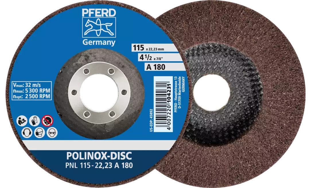 POLINOX Fibre-Backing Discs