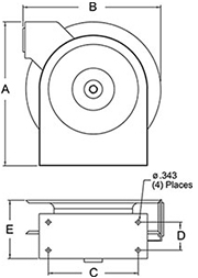 Reelcraft 5450 OLP Premium Duty Spring Retractable Hose Reel