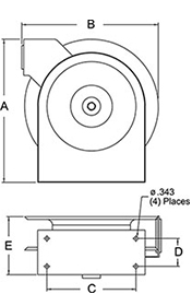 Reelcraft THA7630 OMP 3/8 in. x 30 ft. Twin Hydraulic Hose Reel