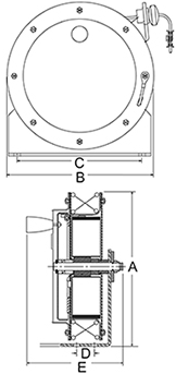 G3000 Series Grounding Reels: G3050 G Series Grounding Reel - Single  Stranded Steel