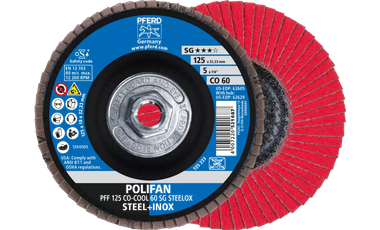 Pollifan Pferd 62629 Polifan Flap Disc | 5/8-11