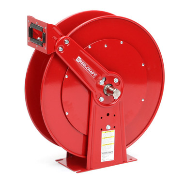 Reelcraft TH86050 OMP Dual Hydraulic Spring Retractable Hose Reel, 3/8 in.  Hose Diameter, 50 Ft. Hose Length