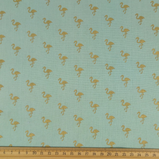 Gold Flamingos