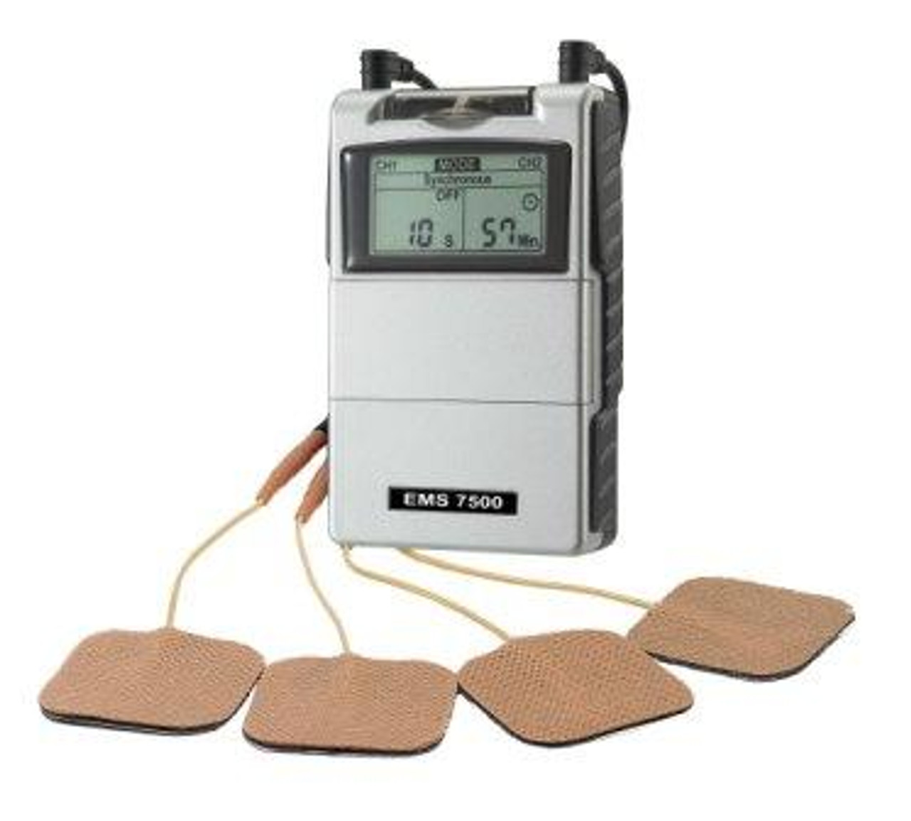 Dual Channel TENS Unit Muscle Stimulator with Infrared Therapy and Washable  Electrode Pads for Muscle Pain Relief