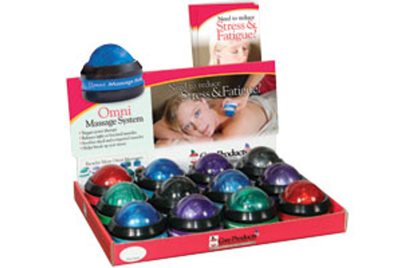 Omni Massage Roller Balls Retail Display