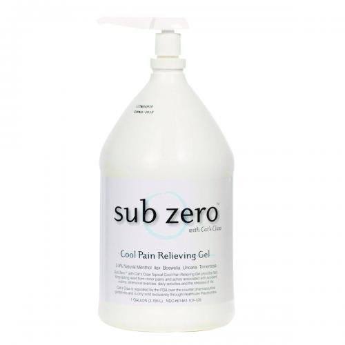 Sub Zero Gel for Relieving Pain (1 gallon bottle, 4piece case) (EN