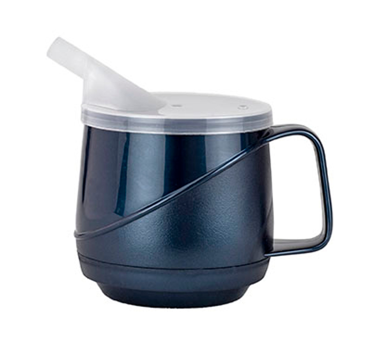 Weighted cup, no-spill lid 8 oz. 