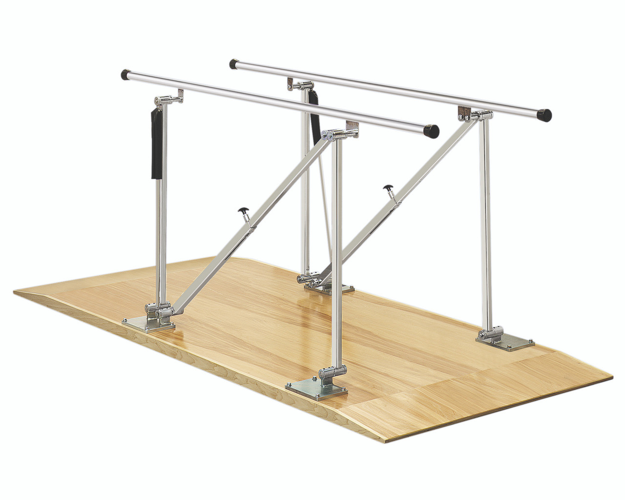 Parallel Bars, height adjustable, floor mounted, 7' L x 22.5" W x 31