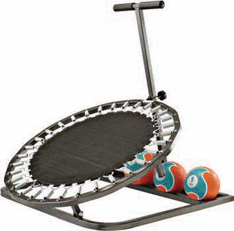 Circular Medicine Ball Rebounder with Horizontal Ball Rack