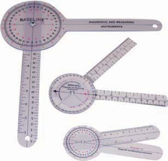 Baseline 12-inch Plastic 360-Degree ISOM/STFR Goniometer