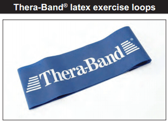Theraband Exercise Band Loops (8", 12", 18") - Set of 10