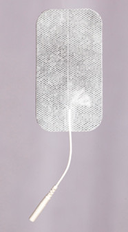 Current Solutions Classic 2" x 3.5" Rect. White Cloth Electrodes (10 packs  w/ 4 constitute a case)