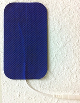 Tyco Premium 2" x 3.5" Rectangular Blue Cloth Electrodes (10packs w/ 4 each constitute a case)
