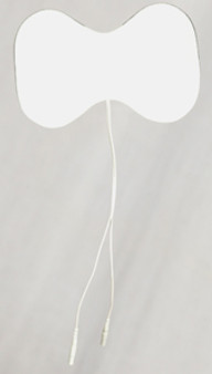 Electrode, 4" x 6" Butterfly shape, White Foam