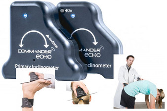 JTECH Echo Inclinometers for Extremity and Spinal ROM testing
