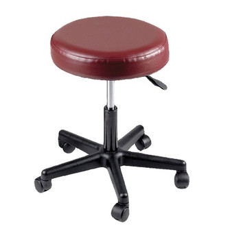 Pneumatic Mobile Stool with No Back (Blue Upholstery)