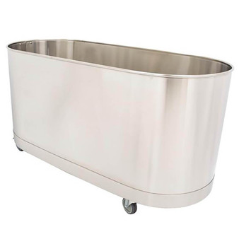Whitehall Stainless Steel Lo-Boy 75 Gallon Mobile Cold Tank W/Out Turbine (WH-75-L-M-TO)