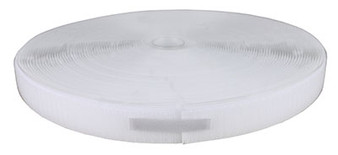 1 Inch Durable Self-Adhesive Hook Material, 25 Yard Dispenser Box, White