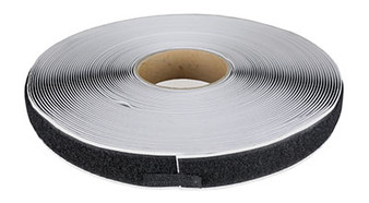 1 Inch Durable Self-Adhesive Loop Material, 25 Yard Dispenser Box, Black