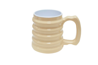 Hand-to-hand contoured grip mug, 10oz