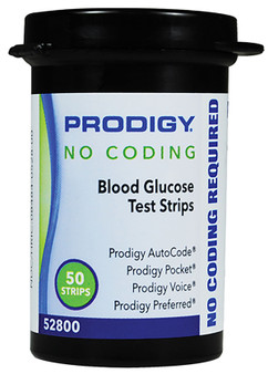 Prodigy No Coding Blood Glucose Test Strips Bottle