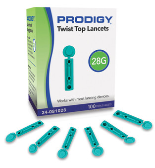 Prodigy Twist Top Lancets Box and Units
