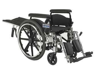 Drive, Viper Plus GT Full Reclining Wheelchair, Detachable Full Arms (20" Seat) Full Recline
