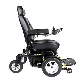 Trident HD Heavy Duty Power Wheelchair, 22" Seat, Wt Cap. 450 lbs Side View