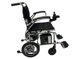 Journey Air Lightweight Folding Power Wheelchair, Silver 