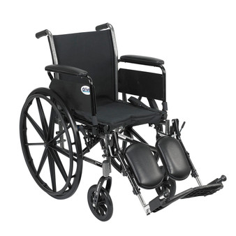Cruiser III 16" Seat Wheelchair - Flip Remov. Full Arms, Elev. Leg Rests
