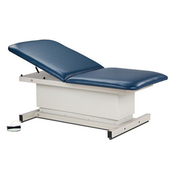 2-Sect. Bariatric Motorized Hi-Lo Treatment Table, Adj. Backrest, 40"W