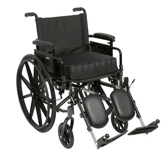 Drive, Balanced Aire Adjustable Cushion (18" x 16" x 2") on wheelchair