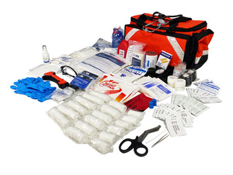LINE2design Elite First Aid/Trauma Bag (Orange) 25.25"x13.75"x11.5"