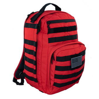 LINE2design First Aid Kit (Red) Standard Assault Pack, 16" x 11" x 9" Ext View