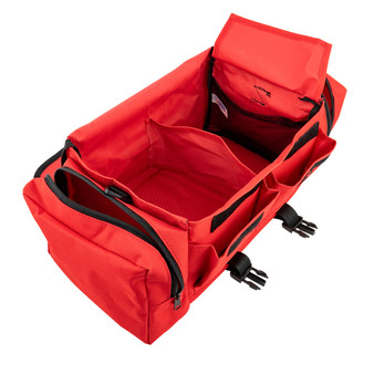 LINE2design Economic Cab Bag (13" x 9" x 6", Red) Open