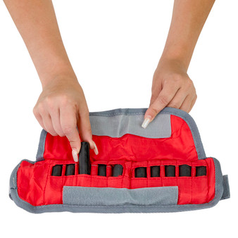 Adjustable Cuff wrist weight - 4 lb - 20 x 0.2 lb inserts - Red open