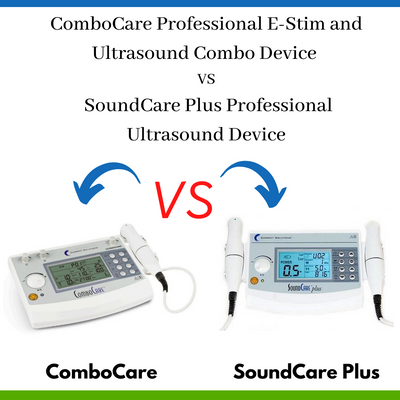 ComboCare Professional E-Stim and Ultrasound Combo Device VS the SoundCare Plus Professional Ultrasound Device