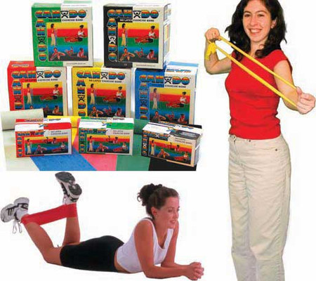 Cando Non-Latex Exercise Band Clinic Dispenser Box 50-Yard Roll Cando Non-Latex Exercise Band Clinic Dispenser Box 50-Yard Roll