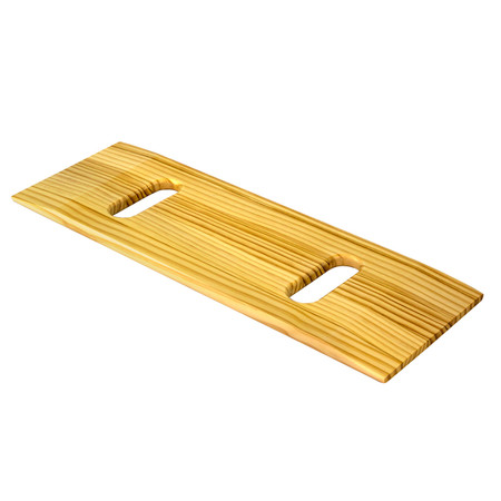 Wooden Transfer Board Wheelchair Accessory 8 x 24-in w/ Handgrip