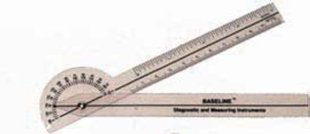 Baseline 180-Degree Plastic Pocket Goniometer - Pack of 25