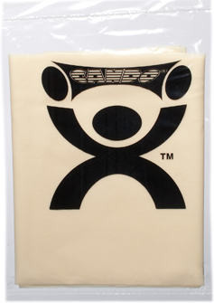 CanDo® Low Powder Exercise Band - 4' length - Tan - xx-light