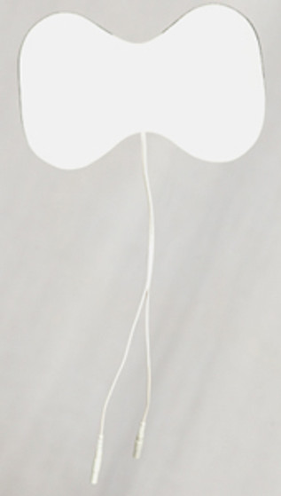 Electrode, 4" x 6" Butterfly shape, White Foam