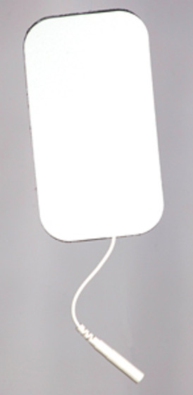 2" x 3.5" Rectangular White Foam Back Electrodes 2" x 3.5" Rectangular White Foam Back Electrodes