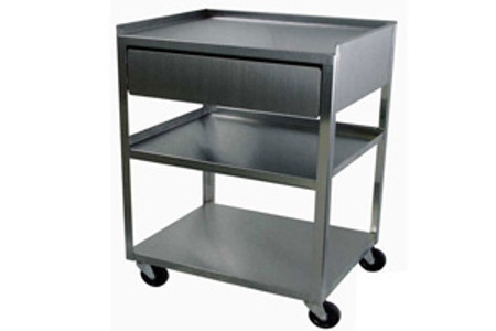 Stainless Steel Utility Cart With Drawer Prohealthcareproducts Com
