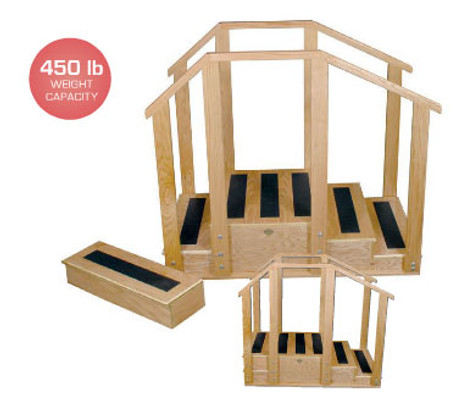 Balance Training Stairs (4-inch and 6-inch) with 12-inch Bus Step Balance Training Stairs (4-inch and 6-inch) with 12-inch Bus Step