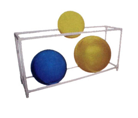 PVC Stationary Floor Rack for Inflatable Exercise Ball (62 x 20 x 42 inches, 2 Shelf) PVC Stationary Floor Rack for Inflatable Exercise Ball (62 x 20 x 42 inches, 2 Shelf)
