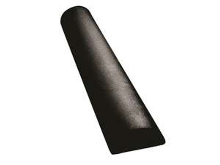 CanDo® Foam Roller - Black Composite - Extra Firm - 6" x 36" - Half-Round