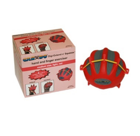 CanDo® Digi-Extend n' Squeeze® Hand Exerciser - Medium - Red, light CanDo® Digi-Extend n' Squeeze® Hand Exerciser - Medium - Red, light