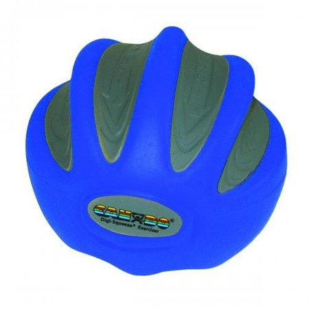 CanDo® Digi-Squeeze® hand exerciser - Medium - Blue, firm