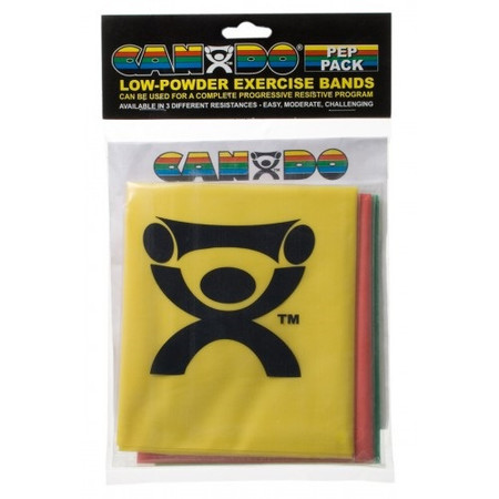 Cando Low Powder Exercise Band Pep Pack (Easy)